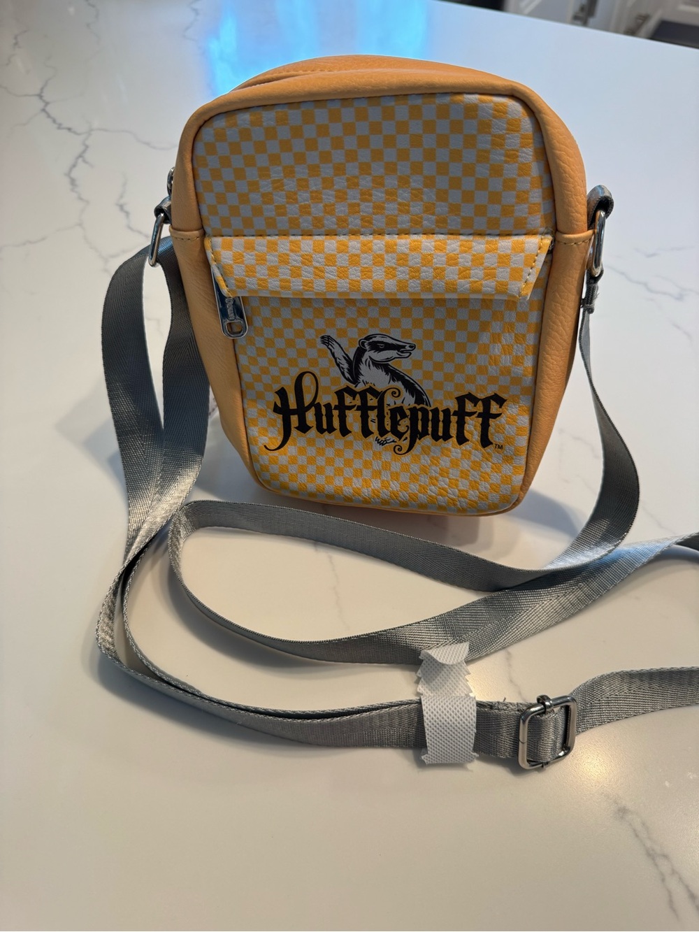 Hufflepuff Harry Potter Buckle Down Yellow Check Crossbody Bag. New with tags.